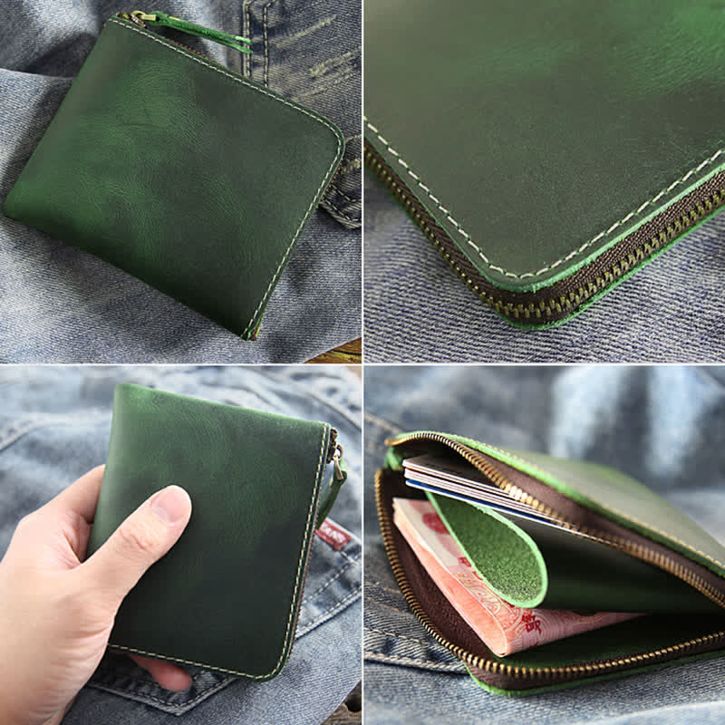 Genuine Leather Coin Purse Mini Pouch Change Wallet for Men Women