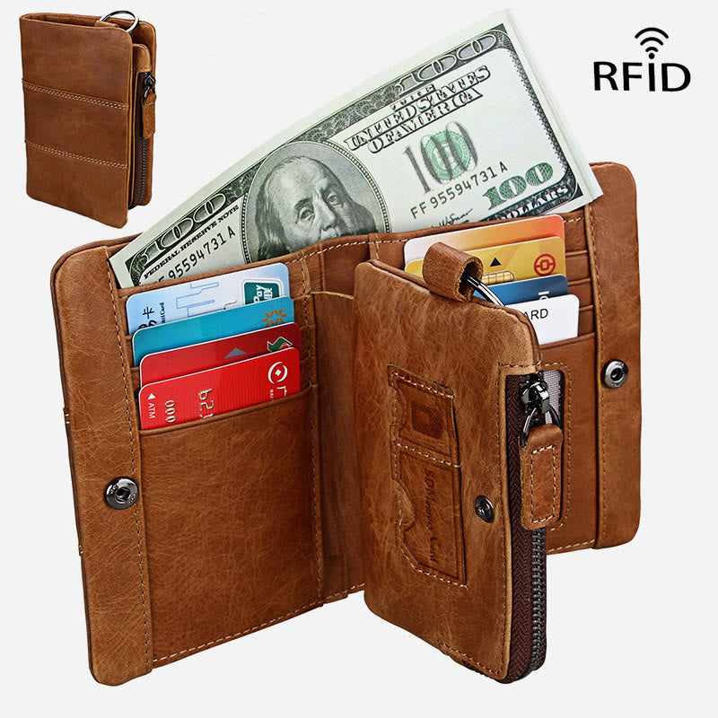 Wallet For Men RFID Multiple Slots Portable Daily Shopping Purse