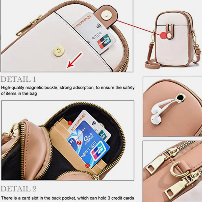 <Shipped within 24 hours> Multifunctional Large Capacity Elegant Crossbody Phone Bag