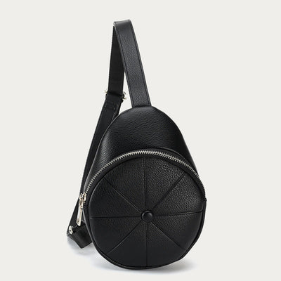 Round Pattern Sling Bag For Women Simple Crossbody Chest Bag