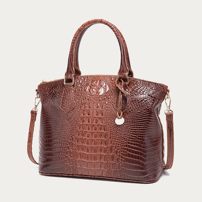 Tote For Women Daily Use Retro Crocodile Crossbody Bag