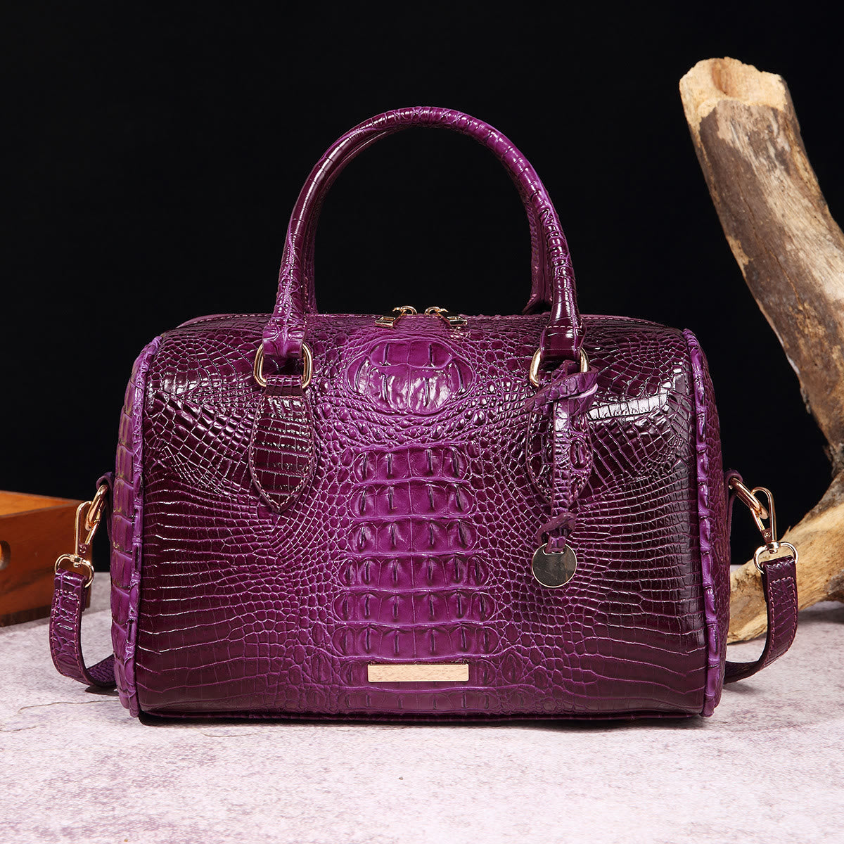 Tote For Women Travel Elegant Crocodile Pattern Crossbody Bag