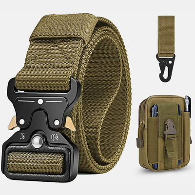 Limited Stock: Mens Tactical Belt Military Nylon Web Duty Belt with Pouch&Hook