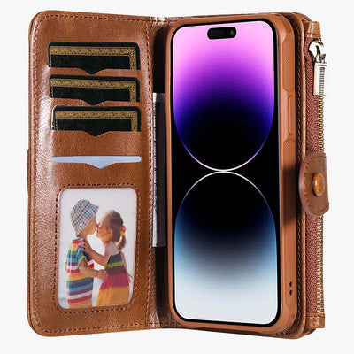 2 In 1 Phone Case For Iphone Multiple Slot Wallet