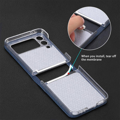 <Shipped within 24 hours> Samsung Z Flip 3 Leather Phone Case with Card Holder