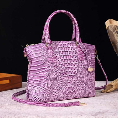 Tote For Women Daily Use Retro Crocodile Crossbody Bag