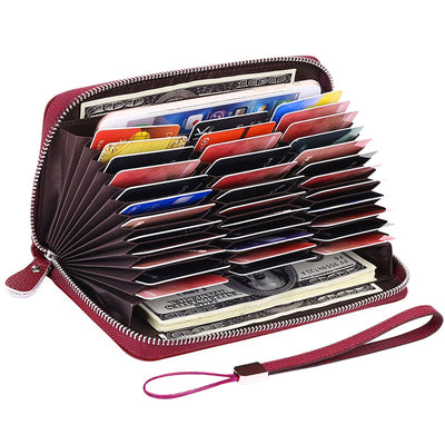 RFID Genuine Leather Card Wallet