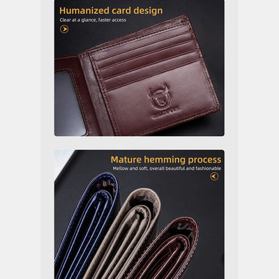 RFID Blocking Vintage Multi-slot Embossing Card Holder Wallet