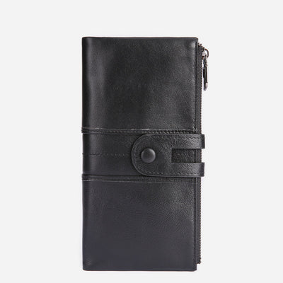 Genuine Leather RFID Long Wallet for Women