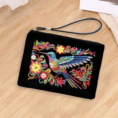 Hummingbird Diamond Wristlet Clutch DIY Diamond Art Painting Purses