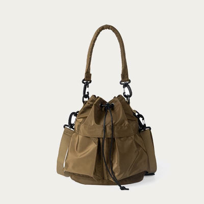 Lightweight Bucket Bag Top Handle Satchel with Crossbody Strap