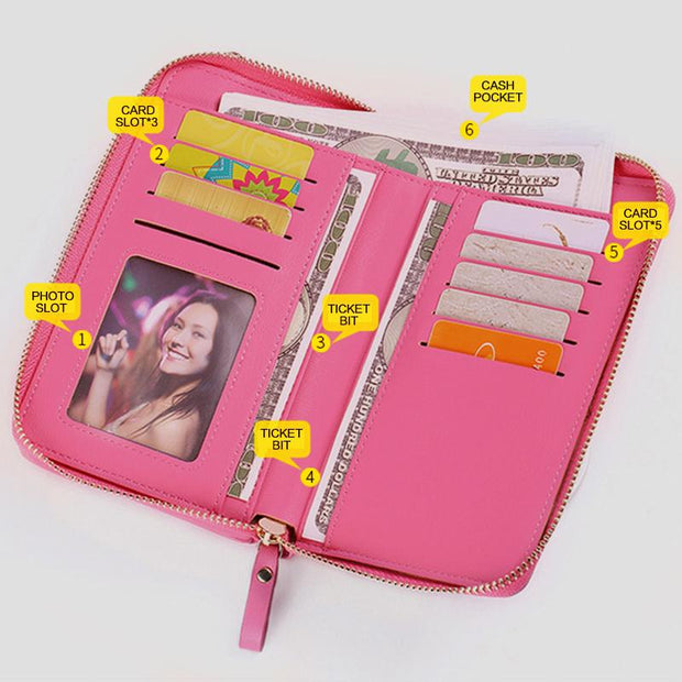 Multifunctional Large Capacity Kiss-Lock Phone Bag