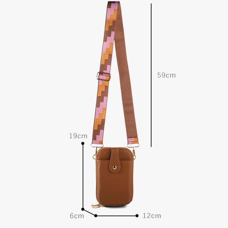 Double Compartment Crossbody Bag For Women Accordion Phone Bag