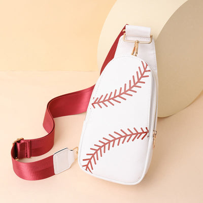 Sling Bag For Women Outing Sports Printing Leather Crossbody Bag