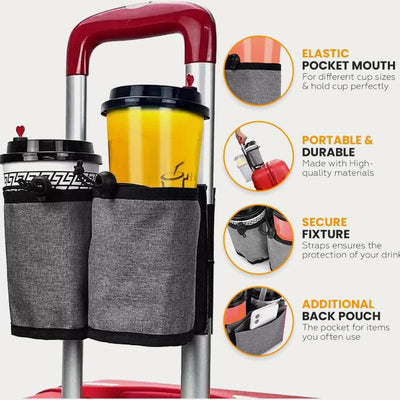 Storage Bag For Travel Suitcase Portable Drink Cup Sleeve