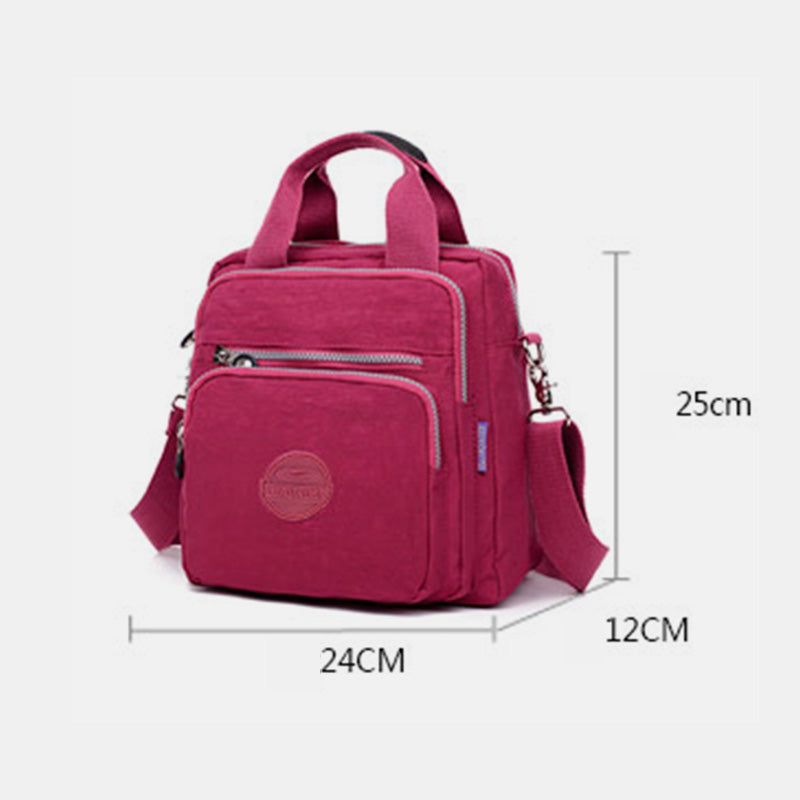 <Shipped within 24 hours> Casual Nylon Crossbody Bag Convertible Backpack