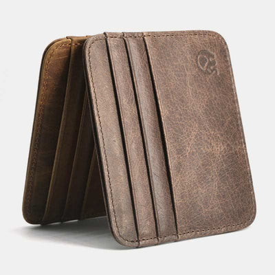 <Shipped within 24 hours> Minimalist Front Pocket Wallet Genuine Leather Card Holder