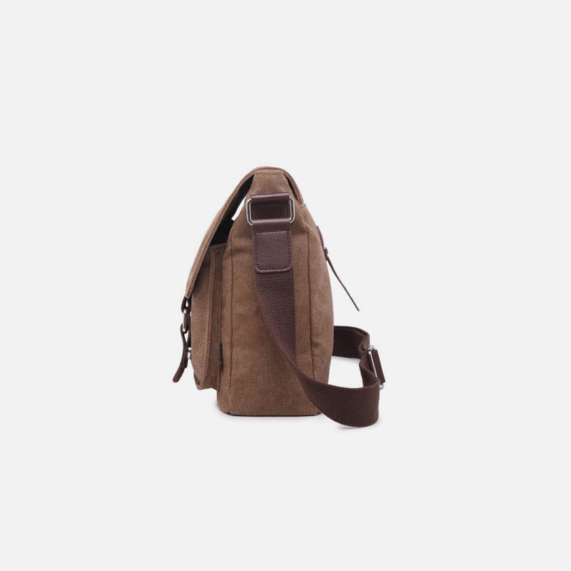 <Shipped within 24 hours> Messenger Bag for Men Large Capacity Casual Canvas Shoulder Bag