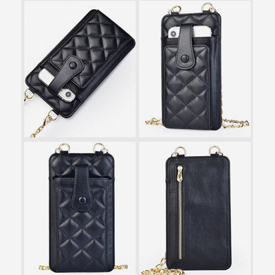 Elegant Embossing Small Crossbody Phone Bag