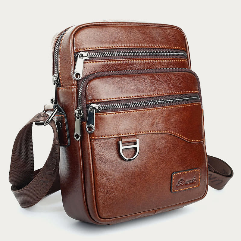 Limited Stock: Vintage Genuine Leather Messenger Bag For Men