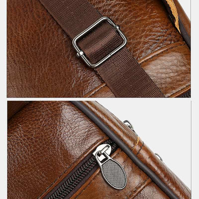 Genuine Leather Sling Bag Purse Crossbody Bags for Men