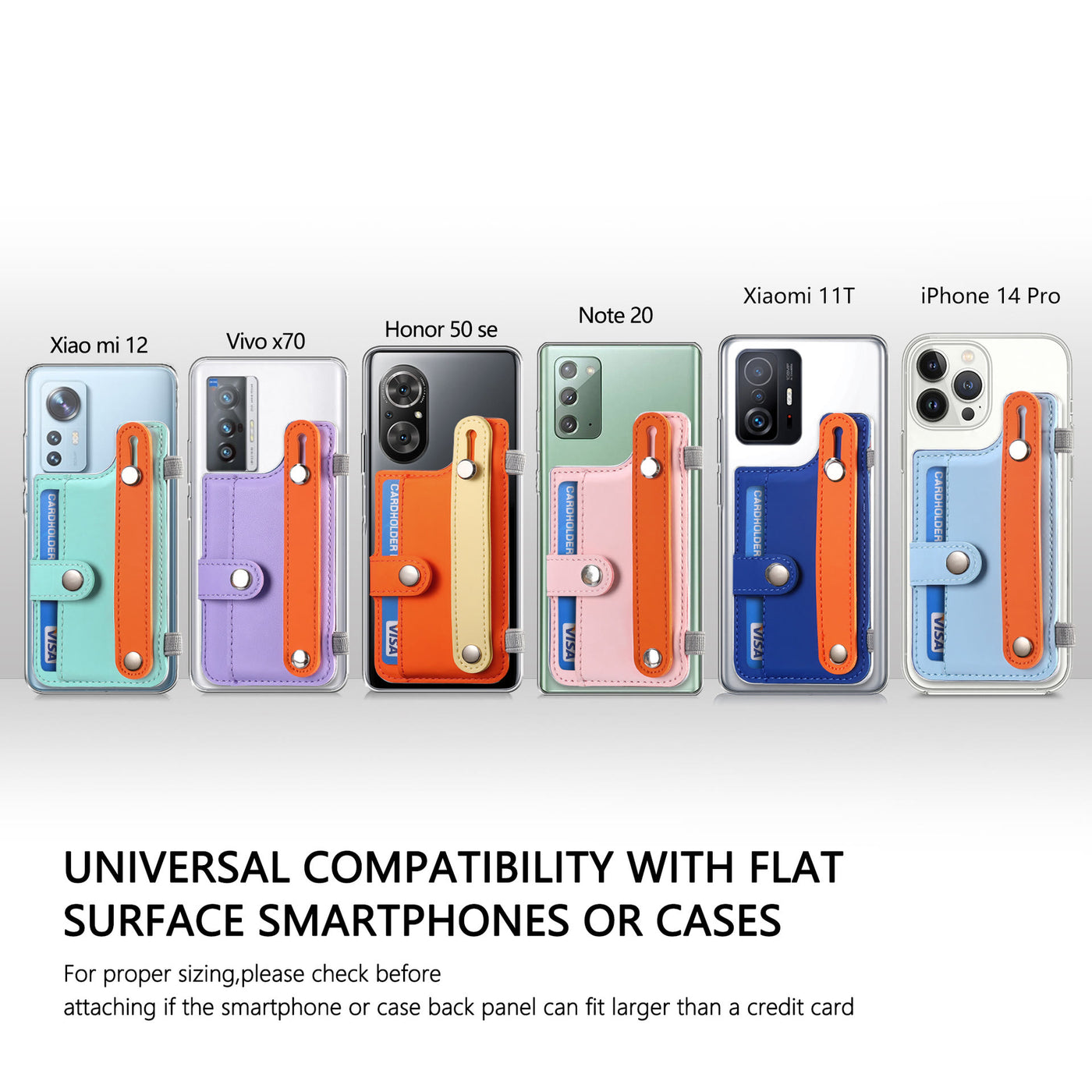 Universal Phone Wallet Credit Card Phone Grips Mini Phone Wallet Stick