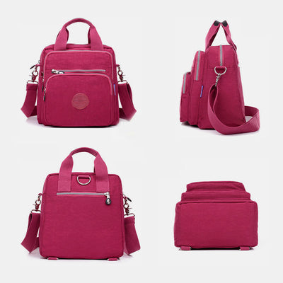 <Shipped within 24 hours> Casual Nylon Crossbody Bag Convertible Backpack