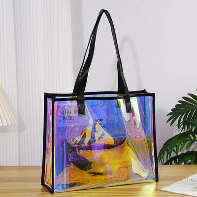 PVC Summer Beach Bag Waterproof Shopping Travel Tote