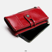 RFID Blocking Large Capacity Genuine Leather Vintage Wallet