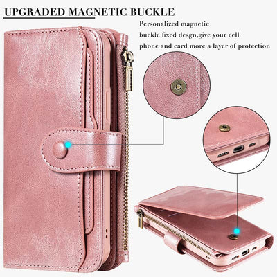 2 In 1 Phone Case For Iphone Multiple Slot Wallet