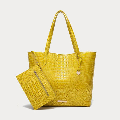 Tote For Women Daily Retro Crocodile Pattern Bag Set