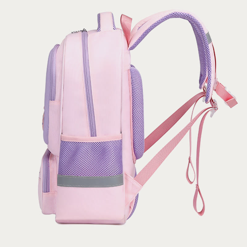 Backpack For Child Casual Cute Color Nylon Large Schoolbag