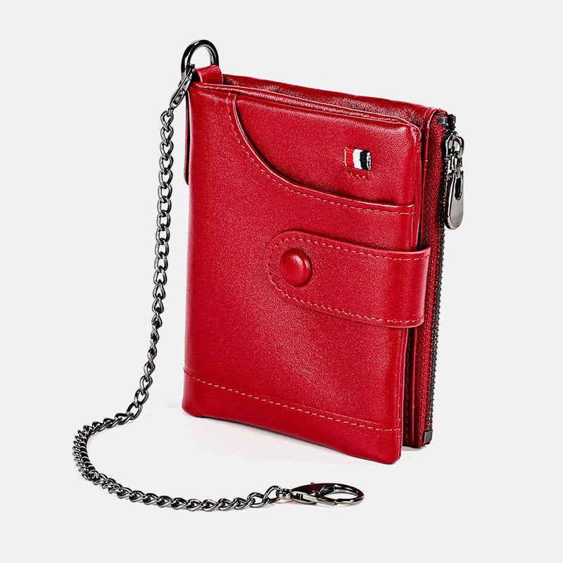 Genuine Leather Vintage RFID Blocking Wallet Purse