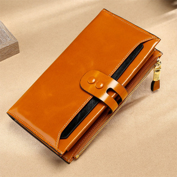 <Shipped within 24 hours> Women's Rfid Blocking Genuine Leather Wallet