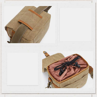 Vintage Waterproof Canvas Shoulder Camera Bag