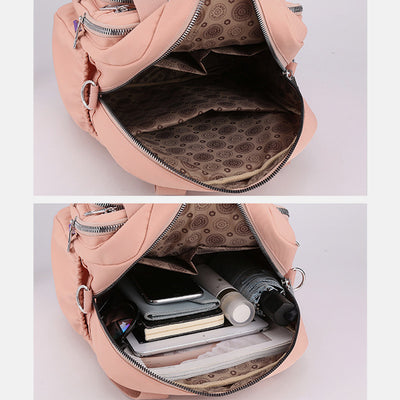 Multifunctional Lightweight Embossing Elegant Handbag Crossbody Bag Backpack