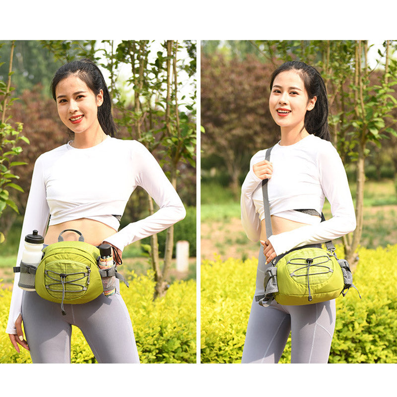 Outdoor Hiking Fishing Waist Bag with Crossbody Strap