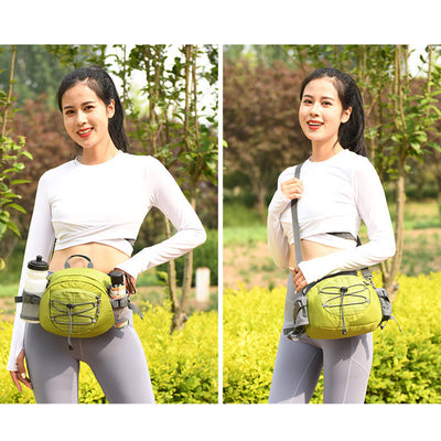 Outdoor Hiking Fishing Waist Bag with Crossbody Strap