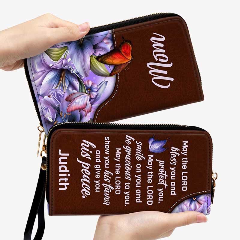 Custom Name Wallet May The Lord Give You His Peace