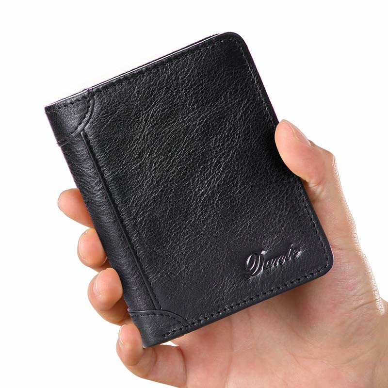 Genuine Leather RFID Anti-theft Vintage Wallet