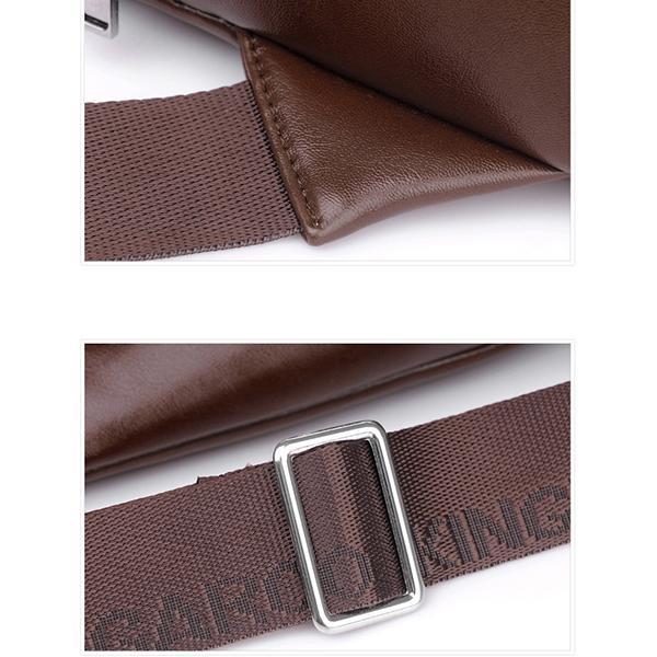 <Shipped within 24 hours> Anti-theft Double Compartment PU Leather Sling Bag