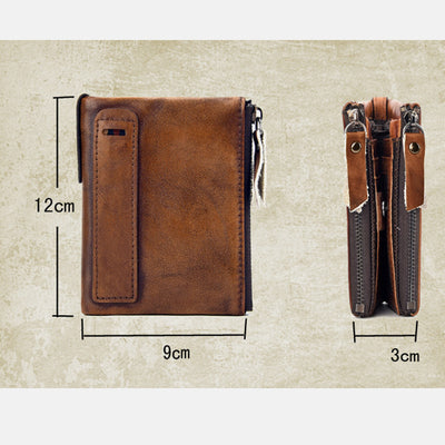 Vintage Large Capacity Bifold Wallet