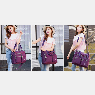 Multi-Pocket Waterproof Casual Handbag Crossbody Bag