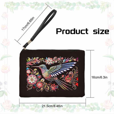 Hummingbird Diamond Wristlet Clutch DIY Diamond Art Painting Purses