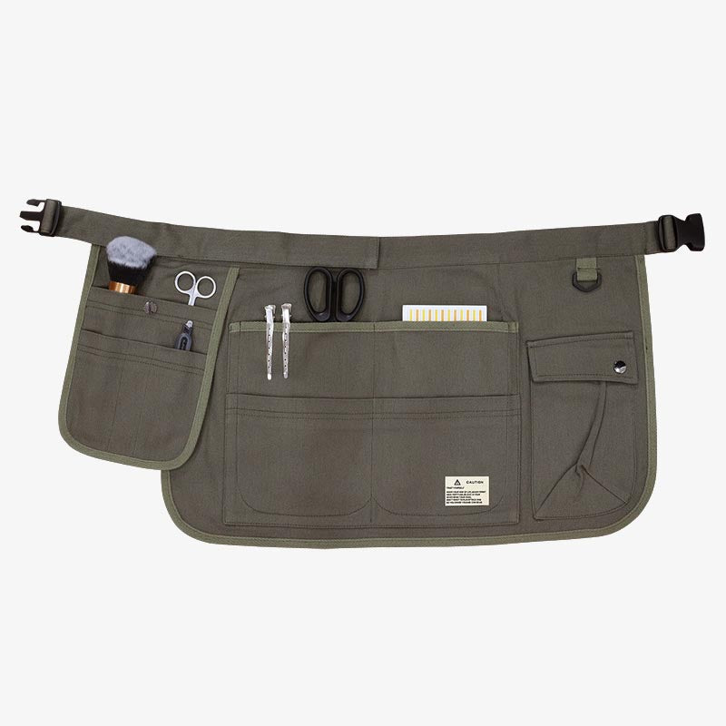 Women Men Multiple Pocket Short Apron Durable Canvas Tools Bag