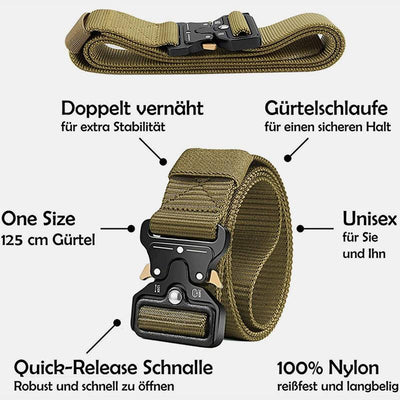 Limited Stock: Mens Tactical Belt Military Nylon Web Duty Belt with Pouch&Hook