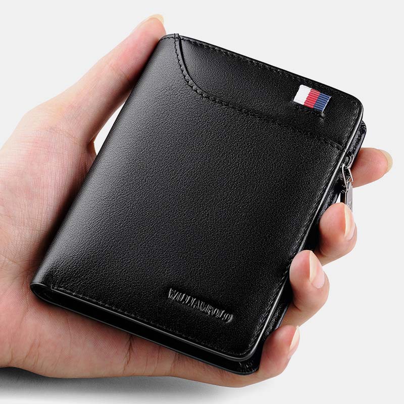 <Shipped within 24 hours> Large Capacity Genuine Leather Classic Wallet