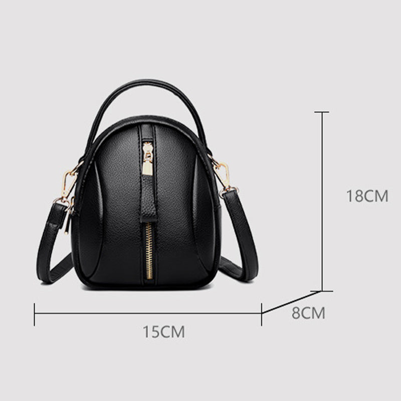 <Shipped within 24 hours> Elegant Solid Phone Bag With Earphone Hole