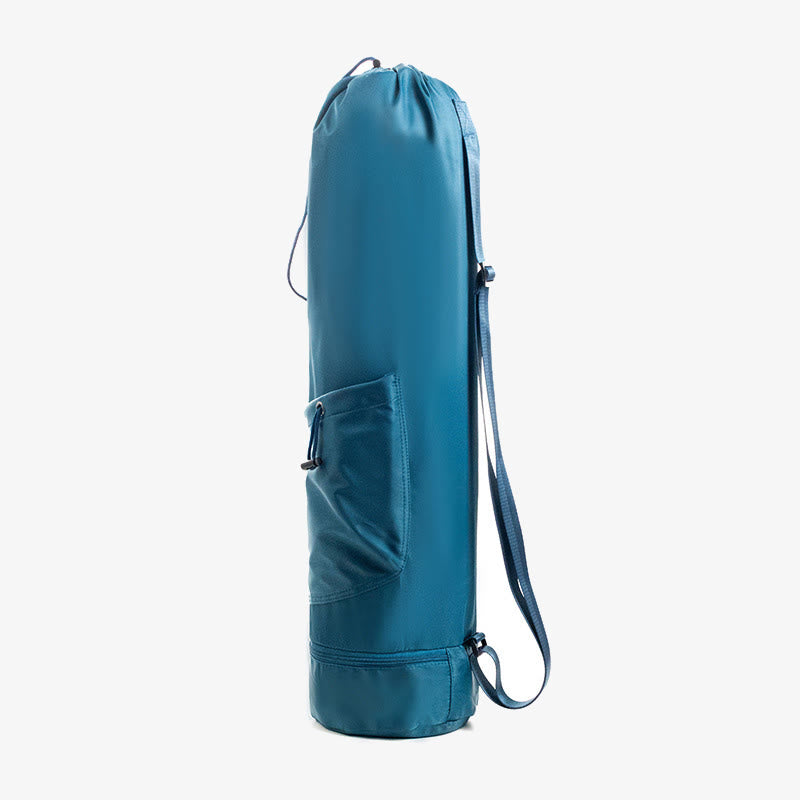 Large Capacity Yoga Mat Bag with Dry Wet Depart Pocket Bottle Holder