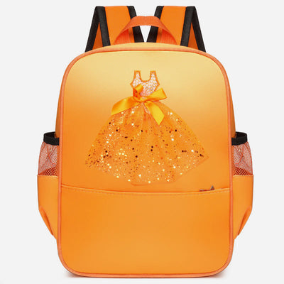 Girls Dance Backpack Ballerina Dress Decor Kids Dance Schoolbag